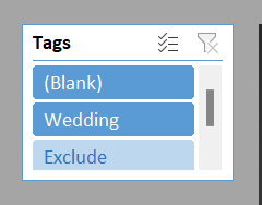 Tags Slicer